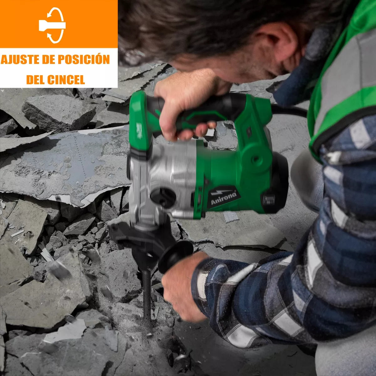 Rotomartillo Cincelador Anirona Industrial Sds 1750w Ma3288