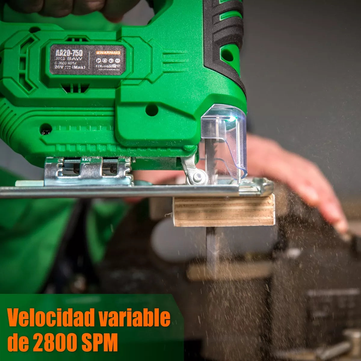 Sierra Caladora Inalámbrico Sin Carbones Anirona 2 Baterías