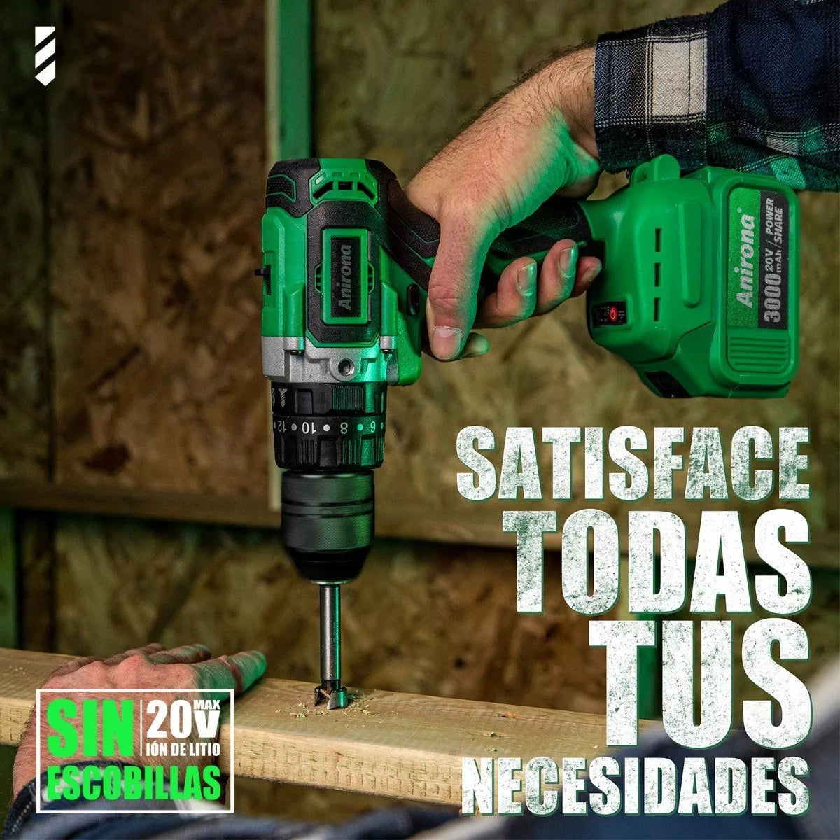 Taladro Rotomartillo Sin Carbones 1/2'' Con 2baterías 100 Nm