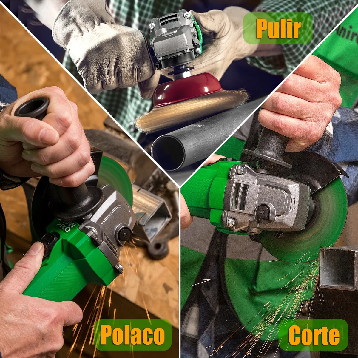 Esmeriladora Angular 1300w Anirona Industrial Ag1300