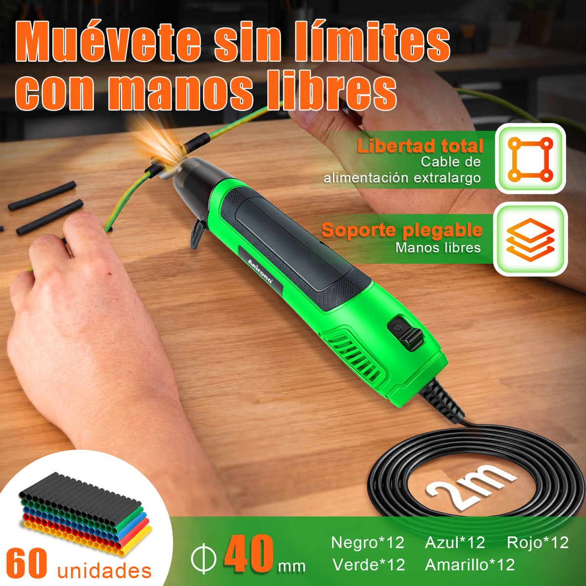 Mini Pistola De Calor 350w 350°c Anirona HG1038