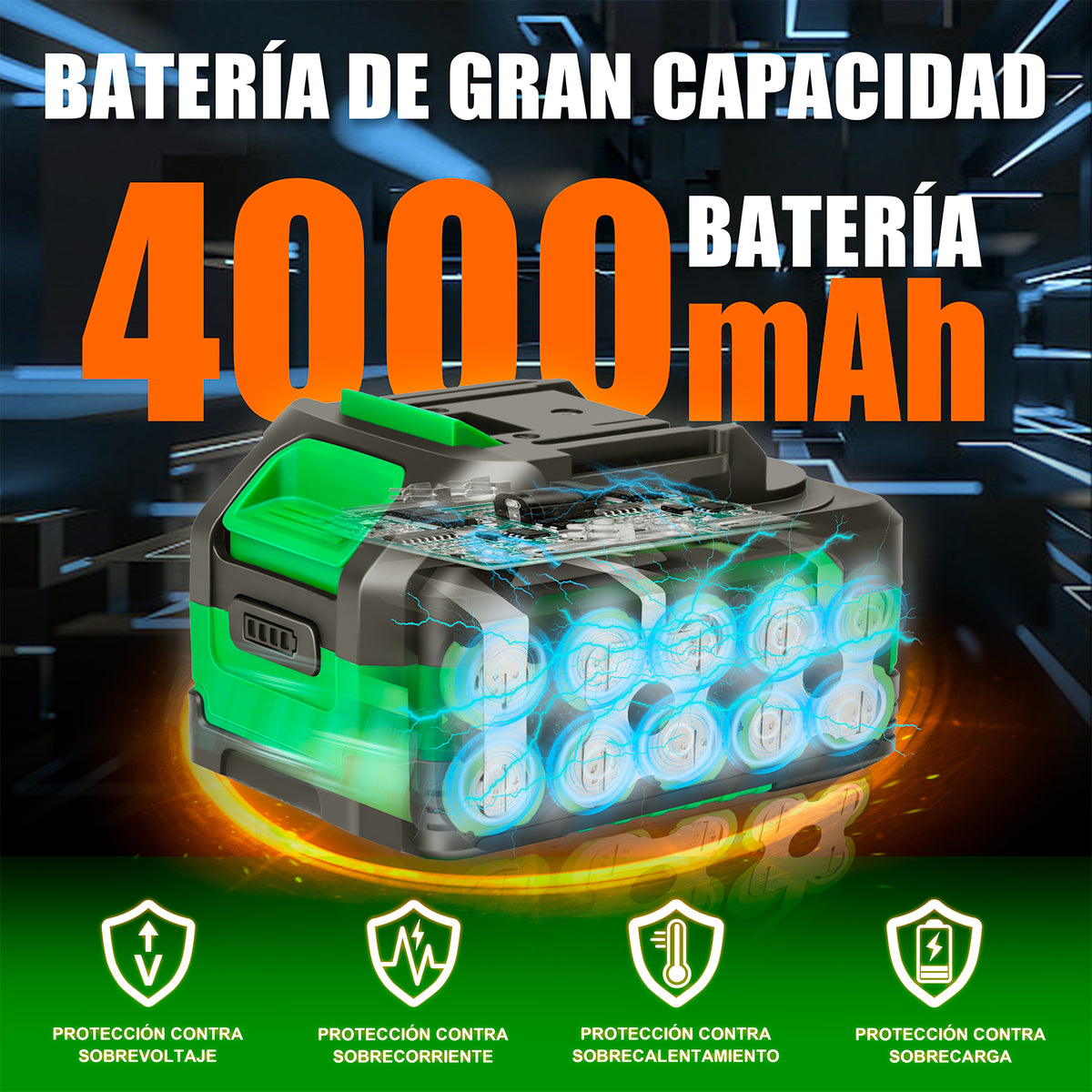 Esmeriladora Angular Inalámbrica Brushless 20v 1150w 4.0ah AG536PM