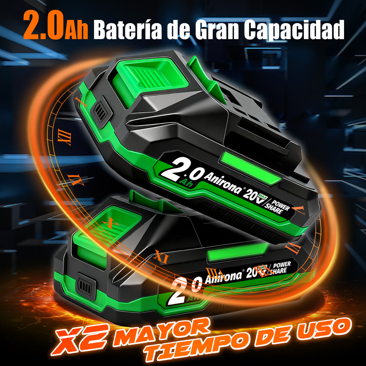 Multiherramienta Oscilante Inalámbrica Sin Carbones Anirona AA20-M3221P