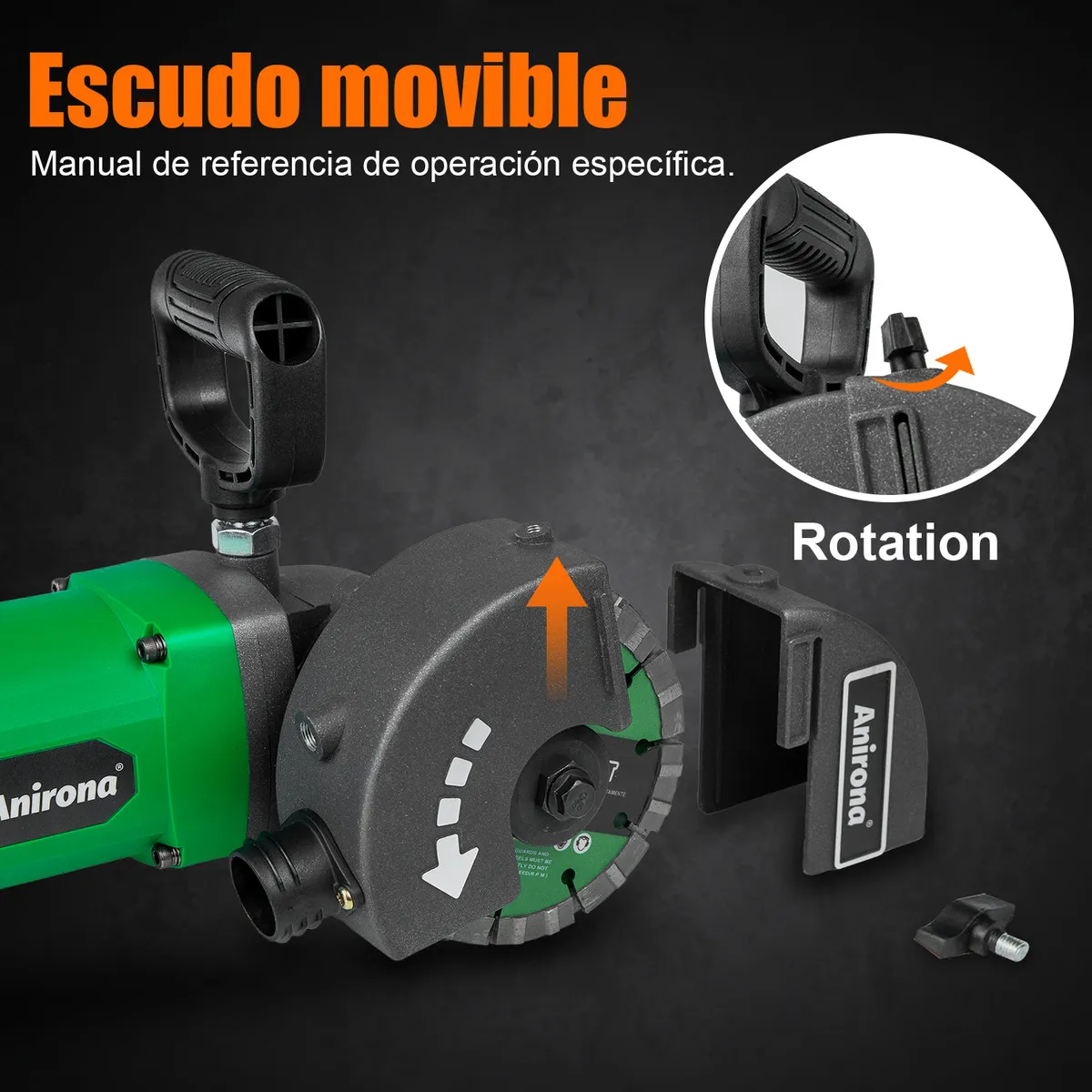 Ranurador Maquina Sierra Corte Pared Concreto Anirona 4900w