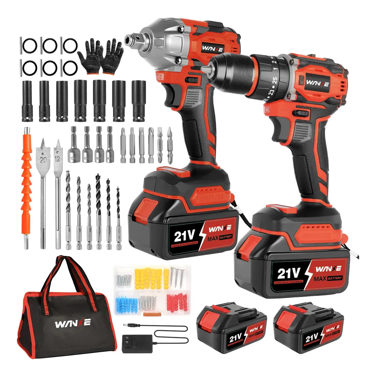 Taladro Rotomartillo Y Llave De Impacto Anirona Kit1725