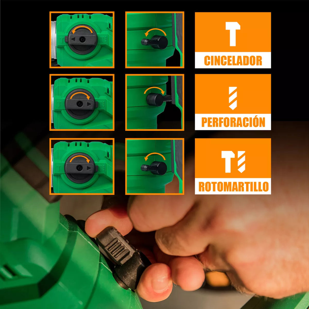 Rotomartillo Cincelador Anirona Industrial Sds 1700w Ma32