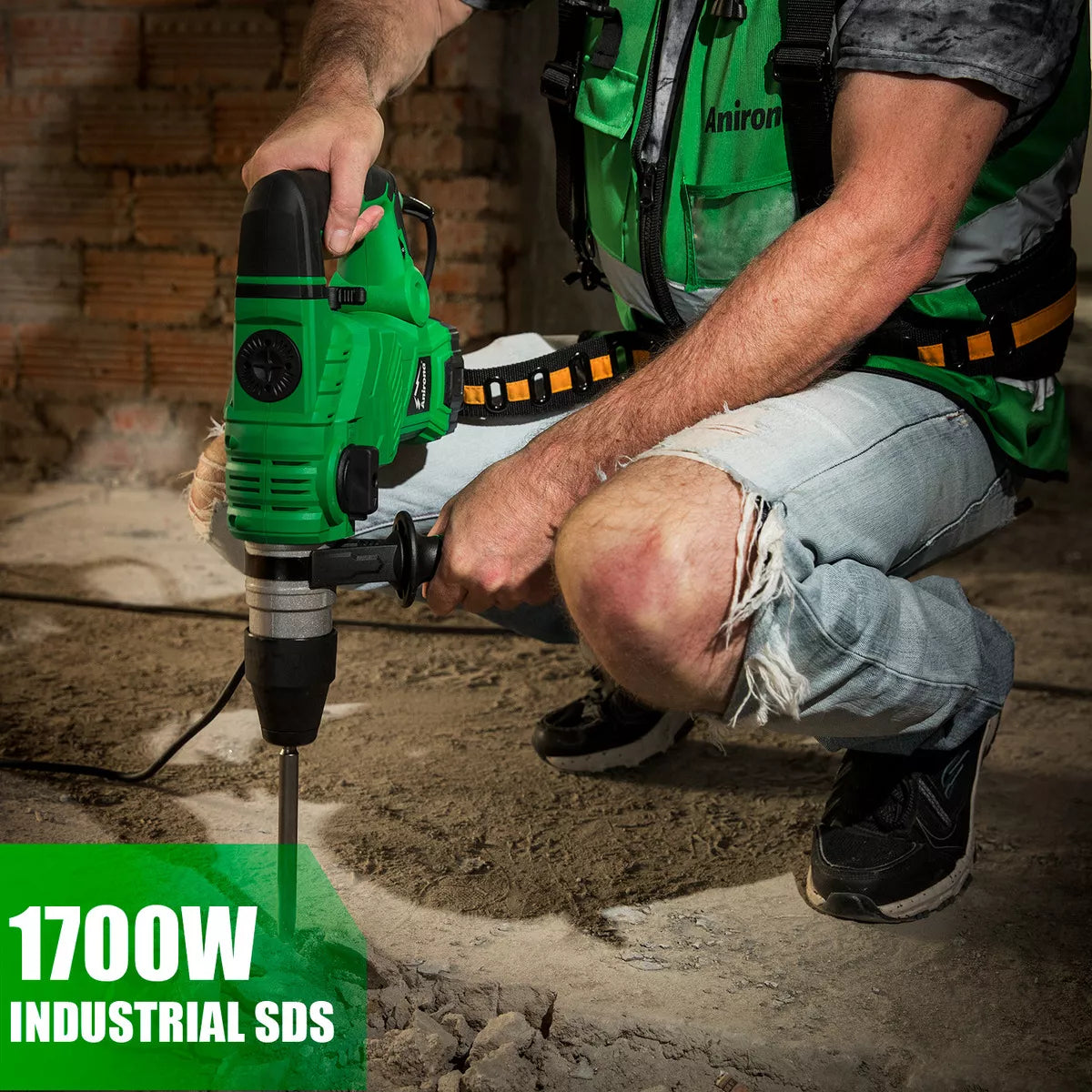 Rotomartillo Cincelador Anirona Industrial Sds 1700w Ma32