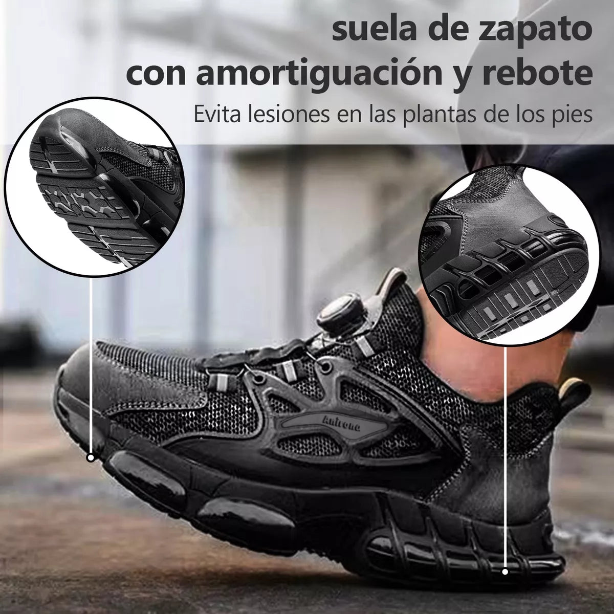 Zapatos De Seguridad Tenis Industrial Trabajo Hombre Anirona