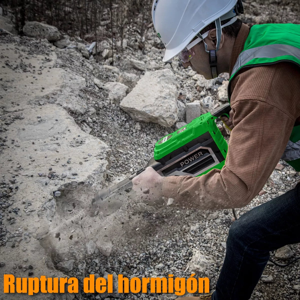 Demoledor Rompedor De Concreto Uso Rudo 2300w Anirona Dh95a
