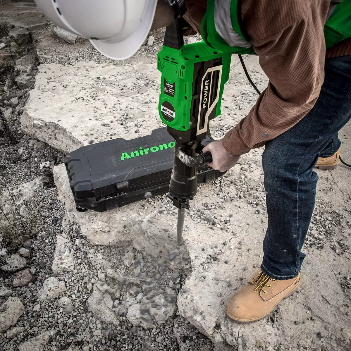 Demoledor Rompedor De Concreto Uso Rudo 2300w Anirona Dh95a