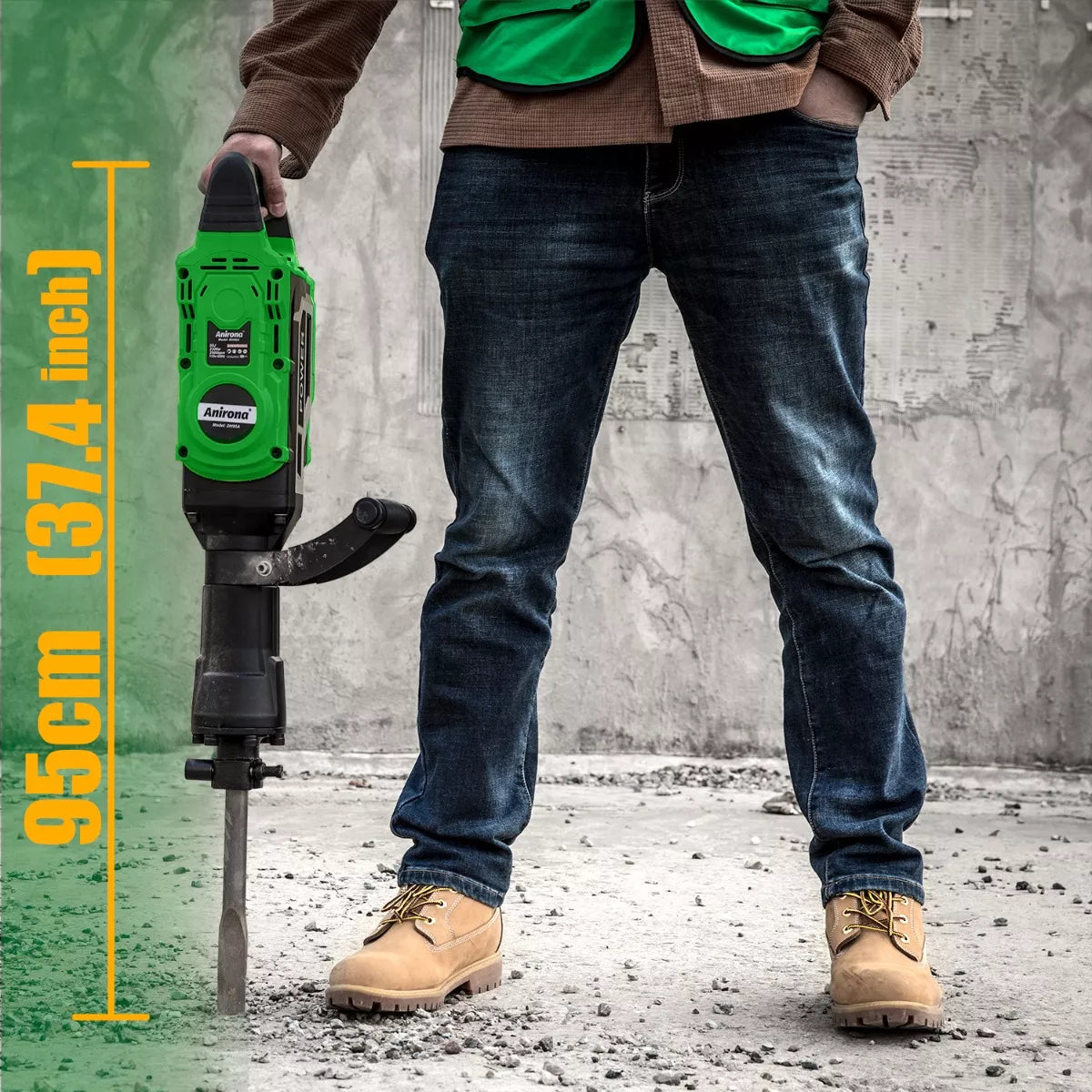 Demoledor Rompedor De Concreto Uso Rudo 2300w Anirona Dh95a