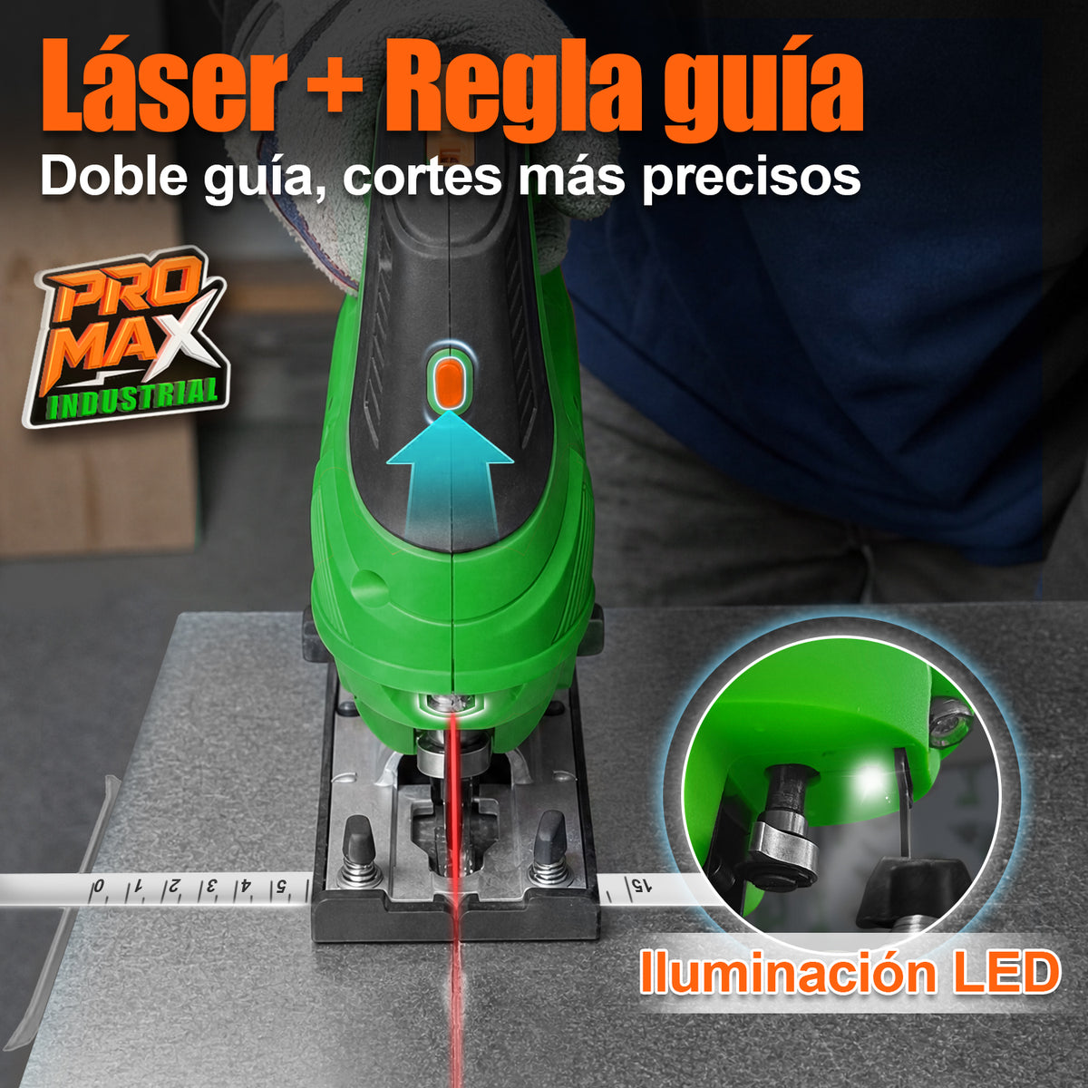 Sierra Caladora Eléctrica 850w Para Madera Anirona Promax JS8006PM
