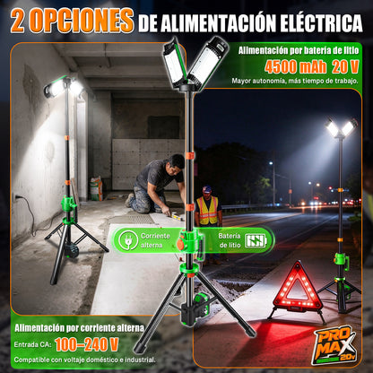 Lámpara De Trabajo Led 10000lm 20v Recargable Anirona Promax A20-TL100PM