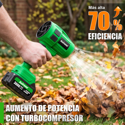 Soplador De Aire Para Hojas Inalámbrico Anirona 2 Baterías AA20-S480