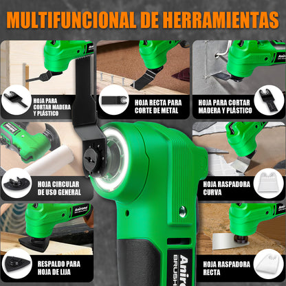 Multiherramienta Oscilante Inalámbrica Sin Carbones Anirona AA20-M3221P