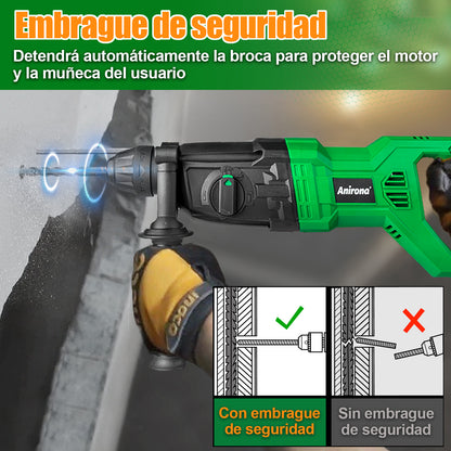 Rotomartillo Perforador Cincelador Sds 850w Anirona ARH26D