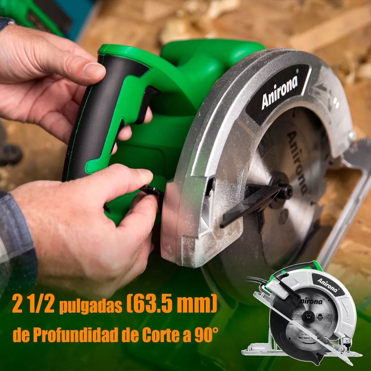 Sierra Circular Anirona 7-1/4 Cs3590 Pro, 1750 W, 60 Hz, 127