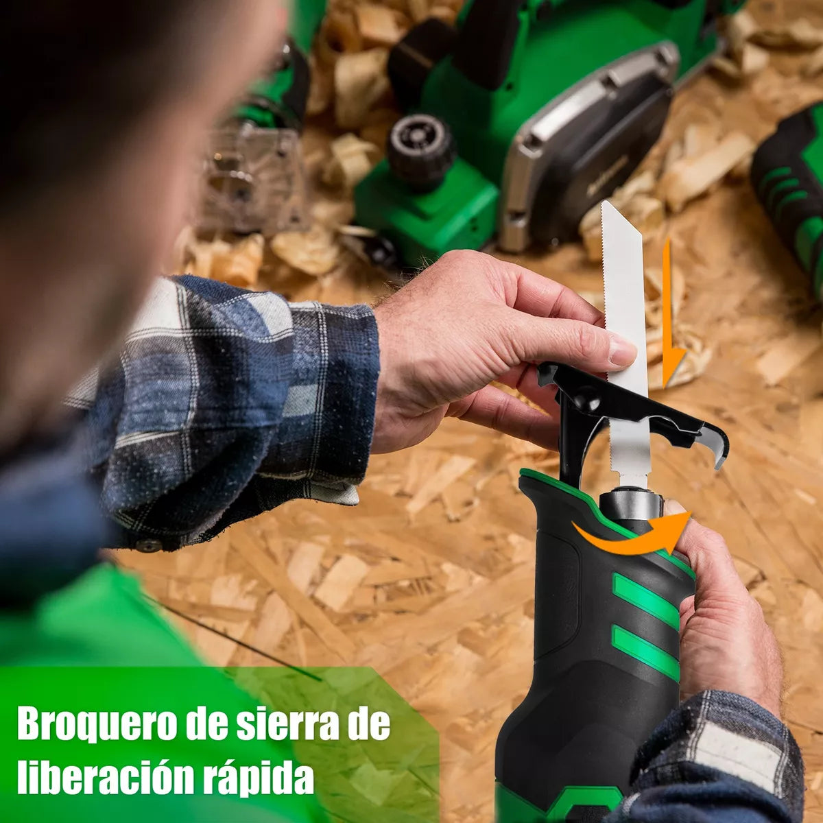 Sierra Sable Inalámbrico Sin Carbones Anirona As3090 3000mah