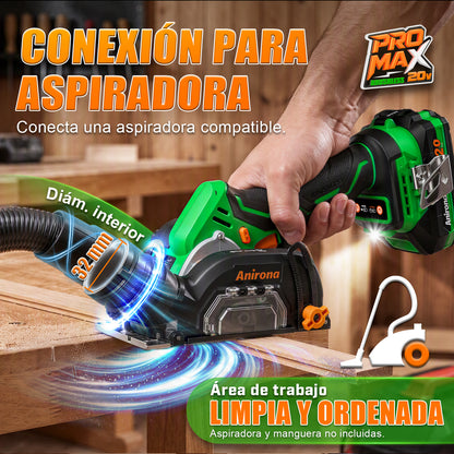 Mini Sierra De Corte Inalámbrica 20v 3 Brushless Anirona A7602PM