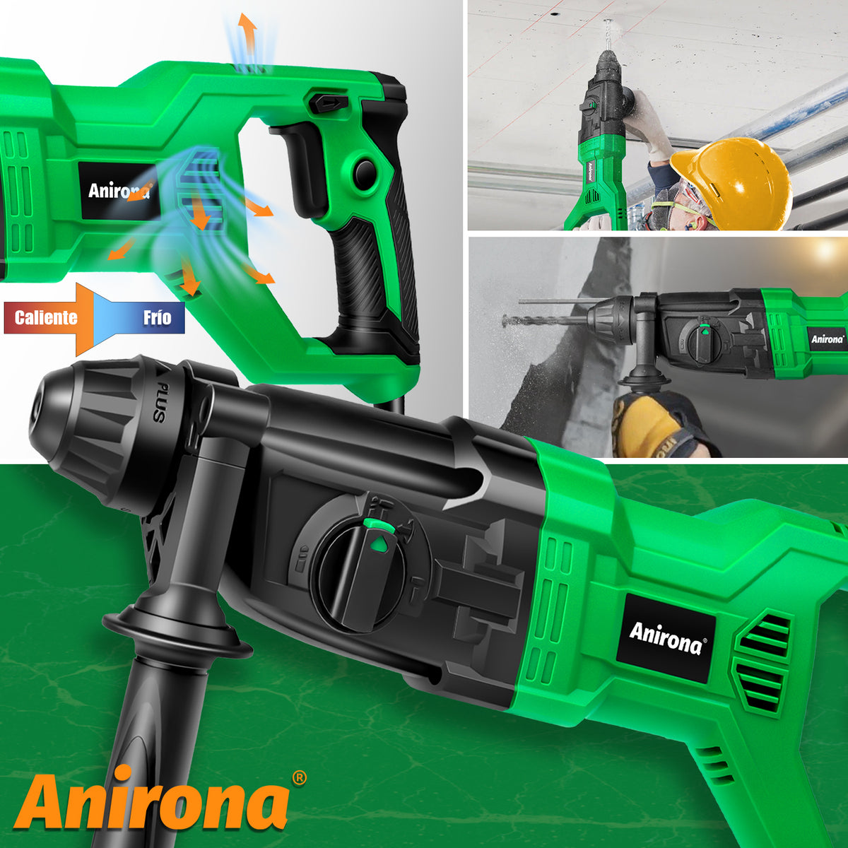 Rotomartillo Perforador Cincelador Sds 850w Anirona ARH26D