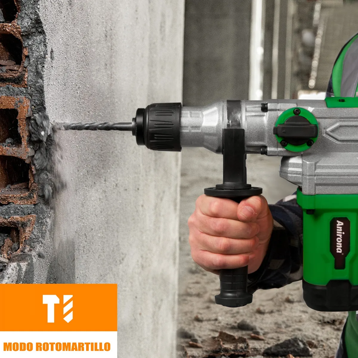 Rotomartillo Cincelador Anirona Industrial Sds 1600w Ma28b