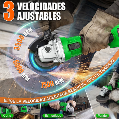 Taladro Rotomartillo &amp; Esmeriladora Angular Inalámbricos 20v KIT305