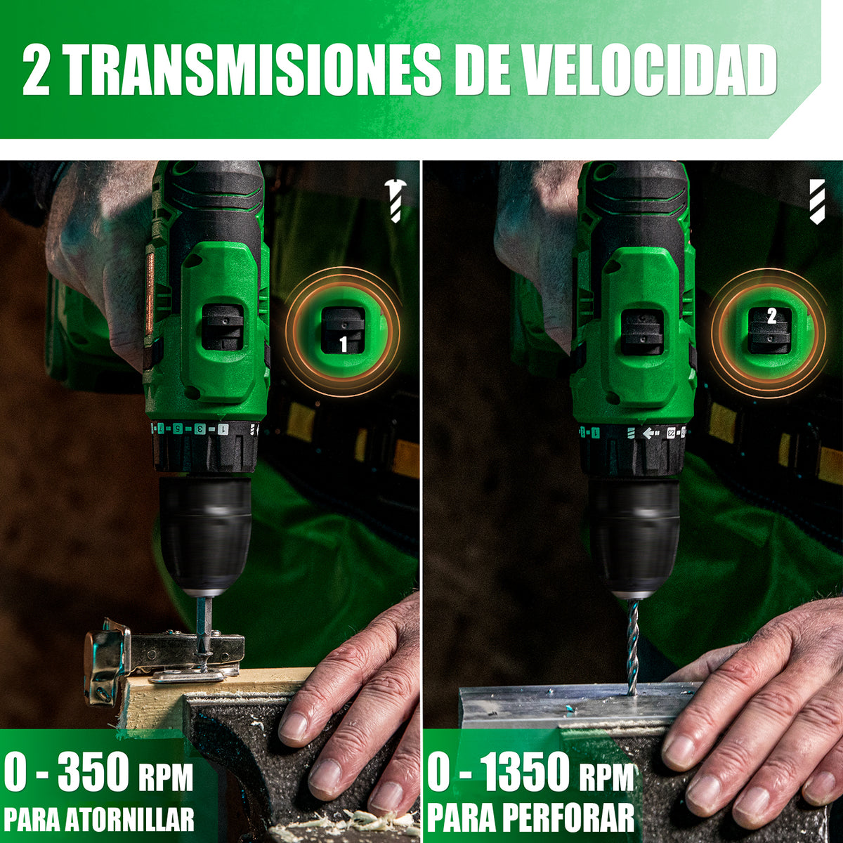 Taladro Atornillador Inalámbrico Anirona Con 2 Baterías aa2015-30-2
