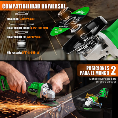 Taladro Rotomartillo &amp; Esmeriladora Angular Inalámbricos 20v KIT305
