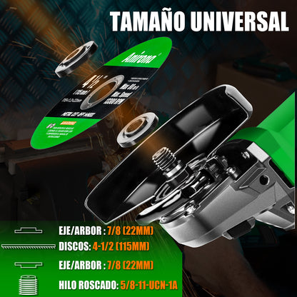 Esmeriladora Angular 1350w 4-1/2 Industrial Anirona AG1350LP