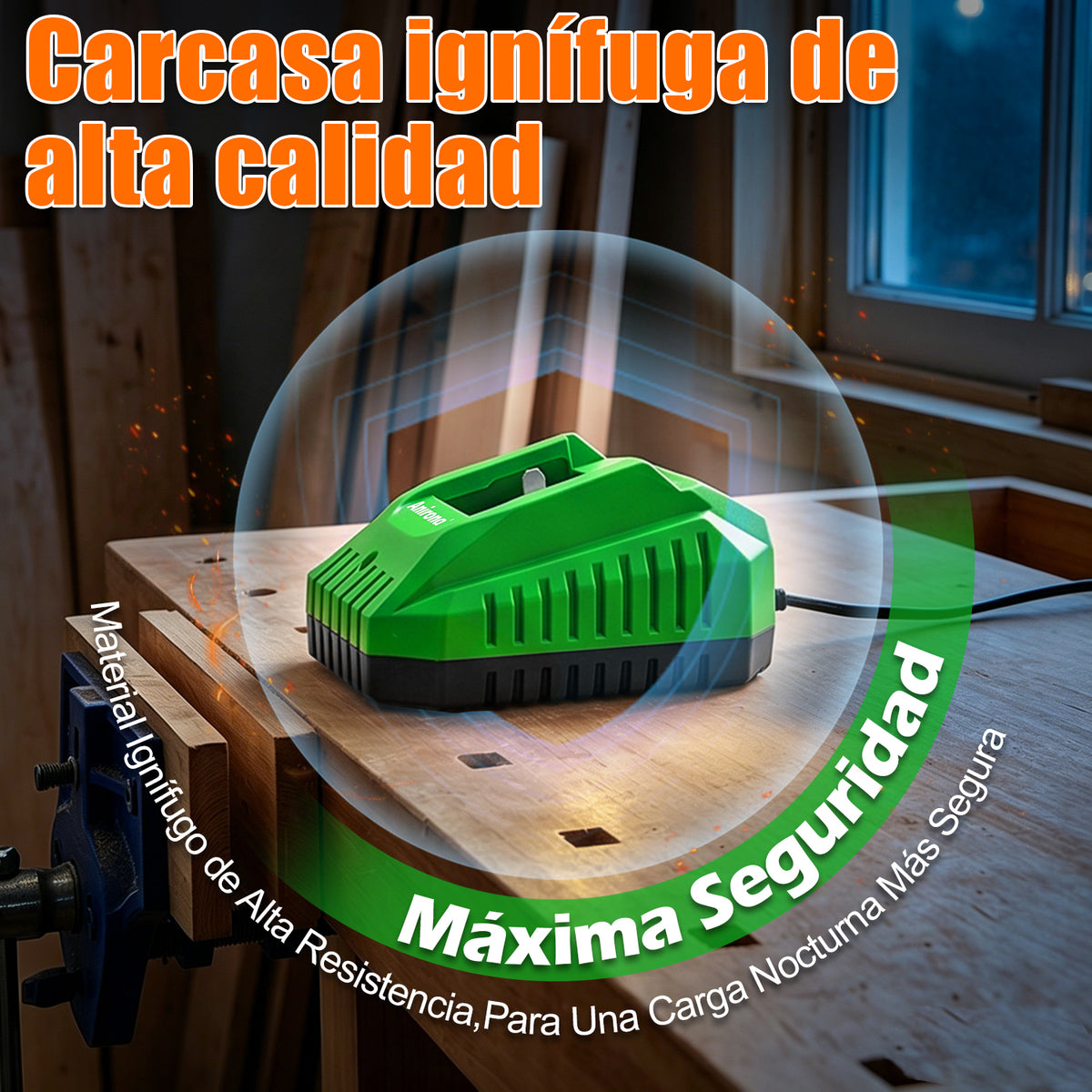 Cargador Rápido 2.3a Para Baterías Ion Litio 20v Anirona CG2023DQ