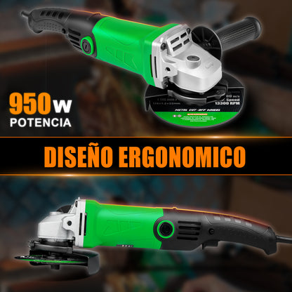 Esmeriladora Angular 950w Anirona Profesional AG950