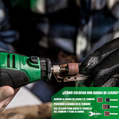 Mini Taladro Mototool Esmeril Anirona Con Accesorios 135w AA-RTK-211-1