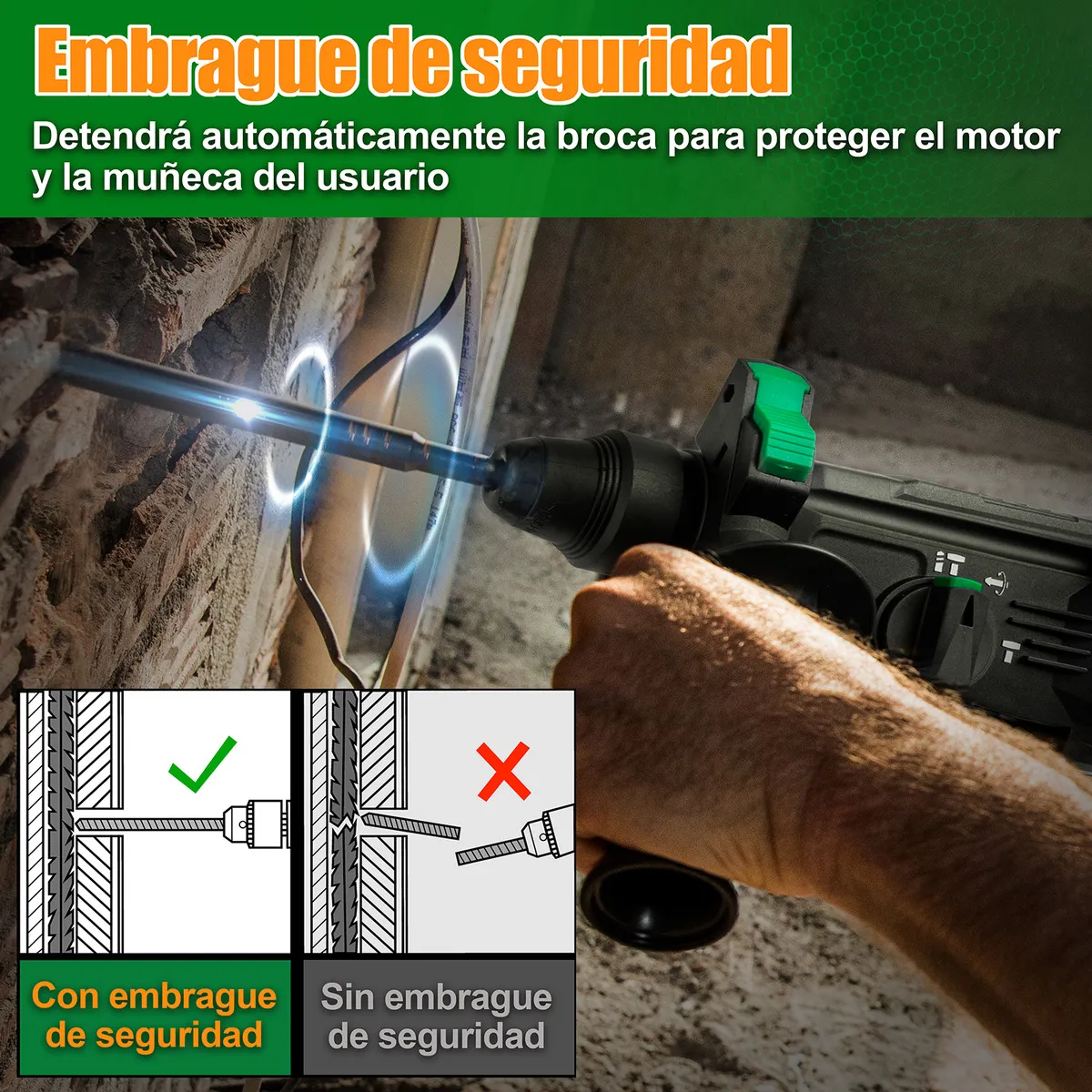 Rotomartillo Perforador Cincelador Sds 950w Anirona  RH26A