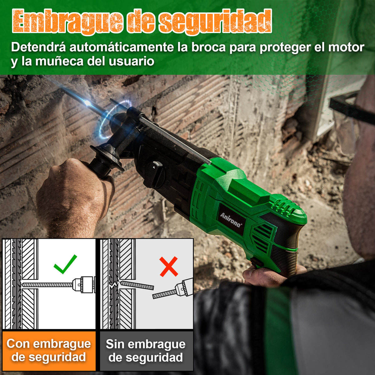 Rotomartillo Perforador Cincelador Sds 850w Anirona RH2600