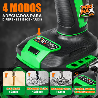 Atornillador De Impacto Inalámbrico 20v Anirona 2108PM