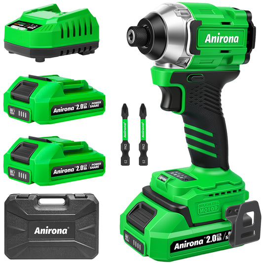 Atornillador De Impacto Inalámbrico De 20v Anirona 2ah Aw965