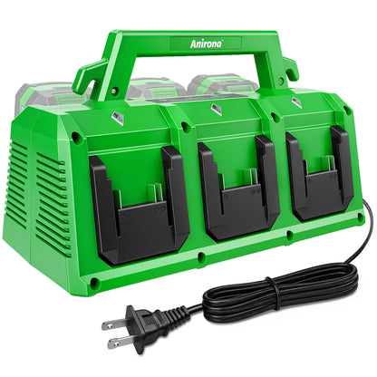 Cargador 6 Baterías Carga Simultánea Anirona 20v Ion Litio CG20-6AS