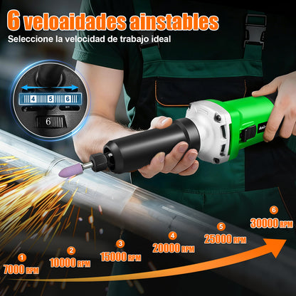Esmeril Recto Rectificador 1/4"" 600w  Anirona AER3506