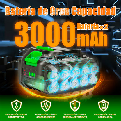 Llave De Impacto Inalámbrico Kit Anirona 3.0ah Con 2batería AA20-W350P