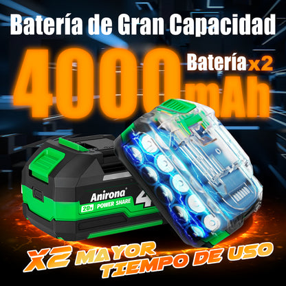 Rotomartillo Cincelador Inalámbrica 2baterías Anirona Promax AA20-RH22PM