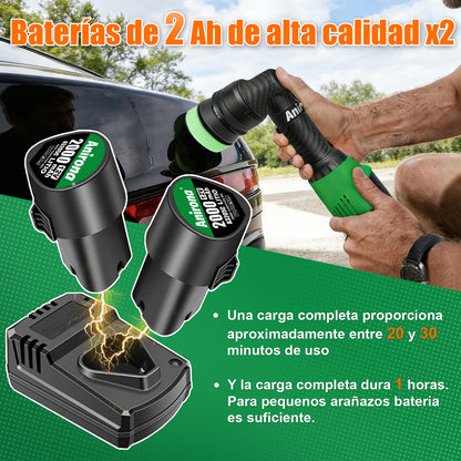 Pulidora Orbital De Doble Acción Con 2 Baterías Anirona PD12
