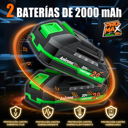 Sierra De Banda Inalámbrica 20v 2 Baterías Anirona Promax BS2119PM