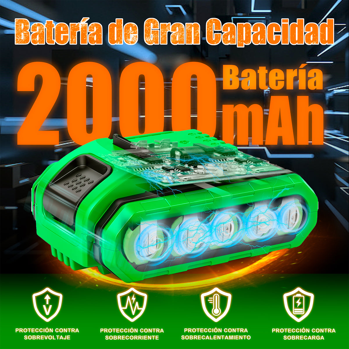 Taladro Atornillador Airona Aa2015-30 De 20v 1 Batería aa2015-30