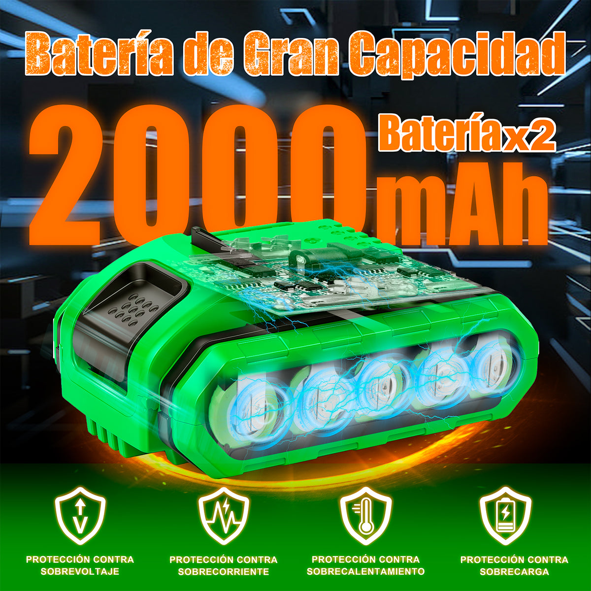 Taladro Atornillador Inalámbrico Anirona Con 2 Baterías aa2015-30-2