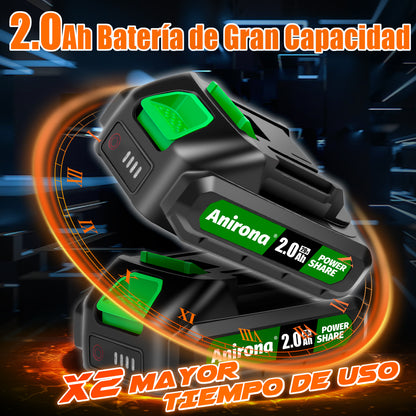 Sierra Caladora Inalámbrica Con 2 Baterías 2.0ah Anirona Pro AA20-JS2