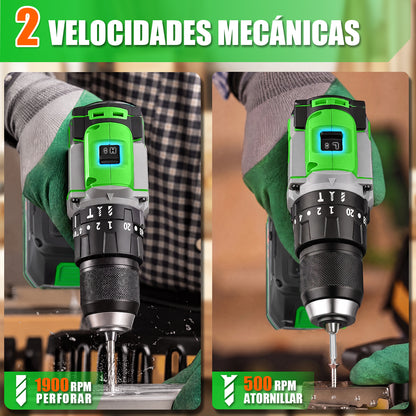 Taladro Rotomartillo &amp; Esmeriladora Angular Inalámbricos 20v KIT305