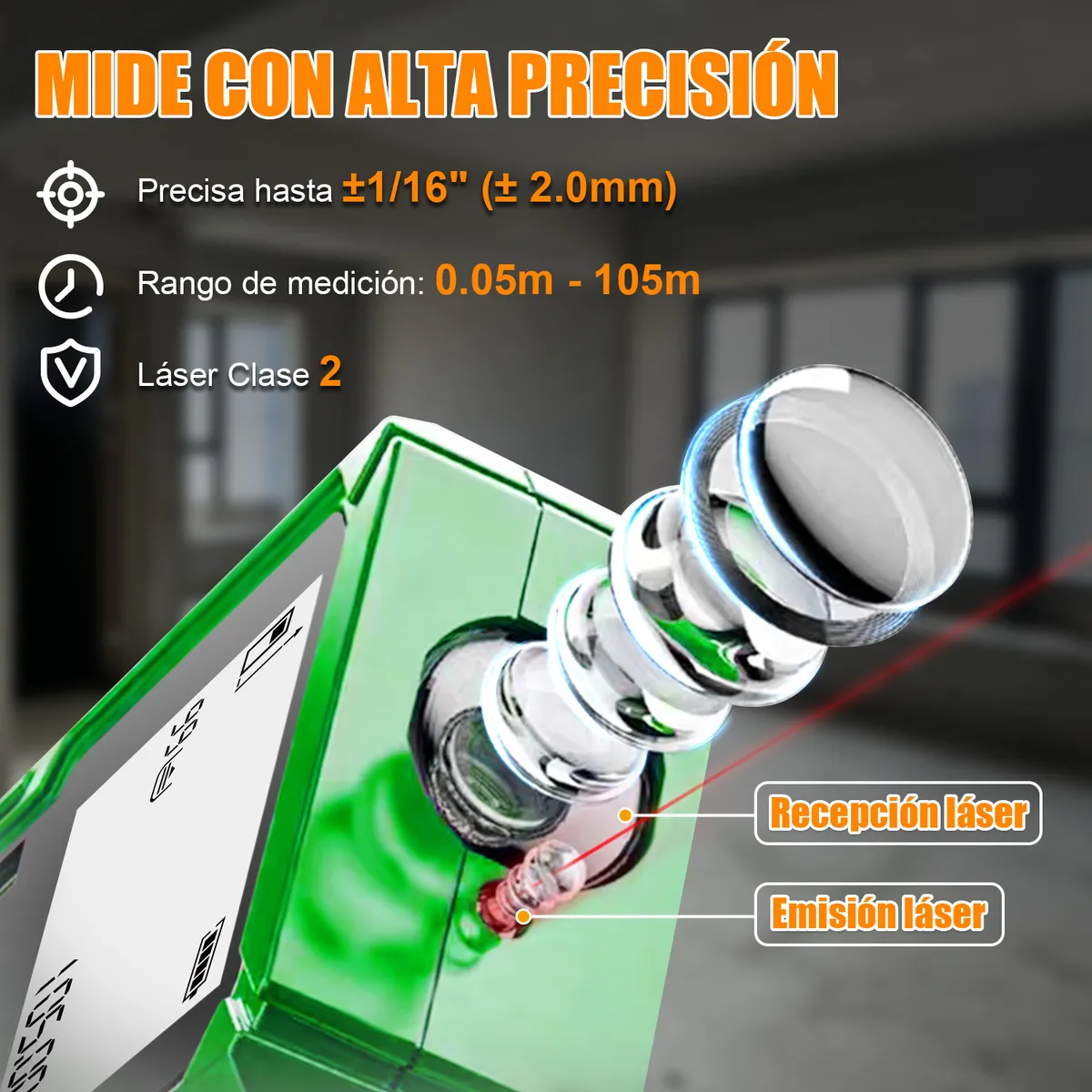 Anirona Digital Laser Rangefinder 105m Distance Meter