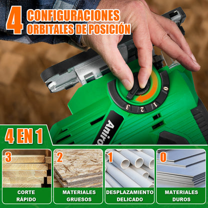 Sierra Caladora Inalámbrica Con 2 Baterías 2.0ah Anirona Pro AA20-JS2