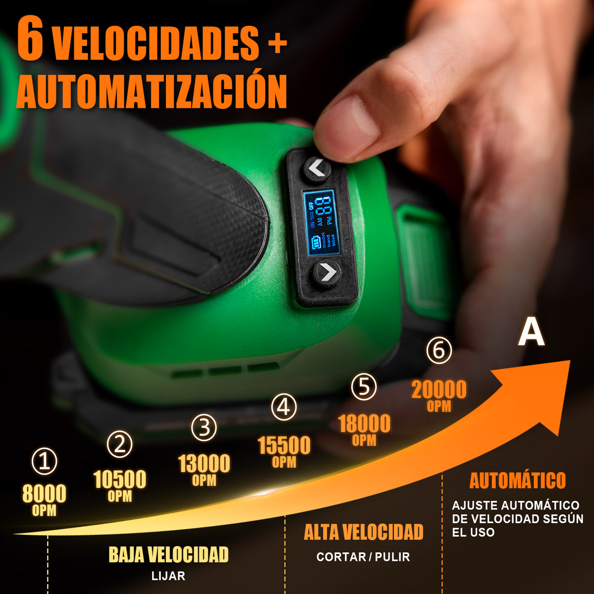Multiherramienta Oscilante Inalámbrica Sin Carbones Anirona AA20-M3221P