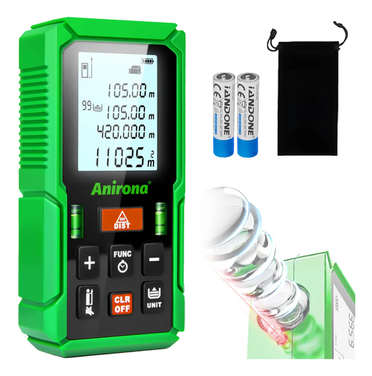 Telémetro Láser Medidor 105m Distanciómetro Anirona Digital
